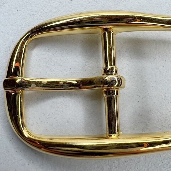 Vintage Gold Tone Simple Basic Belt Buckle for up to 1 Inch Belt - Picture 4 of 8